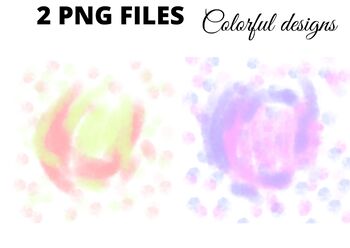 Preview of Colorful circular watercolor background