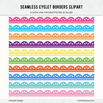 Scalloped Border Colored Clip art, Lace, Divider