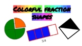 Colorful fraction shapes