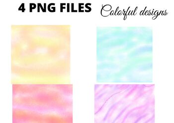 Preview of Colorful pastel background watercolor abstract png cliparts