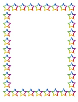 Colorful star border by Nicole Griffin | TPT