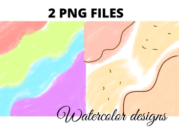 Preview of Colorful watercolor abstract Clipart png