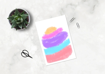 Preview of Colorful watercolor abstract clip art