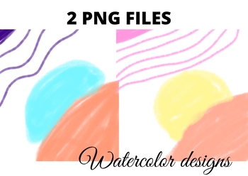 Preview of Colorful watercolor abstract texture art