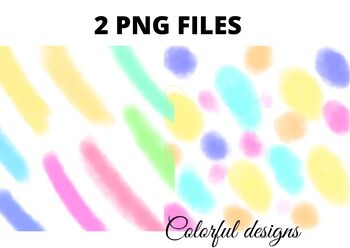 Preview of Colorful watercolor abstract texture art background