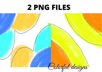 Preview of Colorful watercolor abstract texture art design