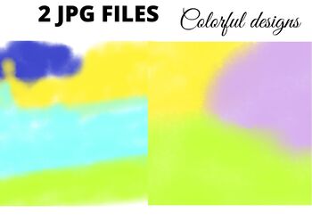 Preview of Colorful watercolor abstract texture art design background