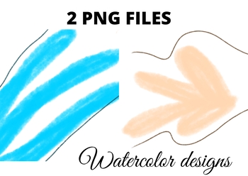 Preview of Colorful watercolor abstract texture clipart