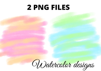 Preview of Colorful watercolor clipart design texture