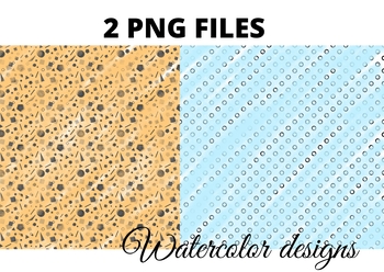 Preview of Colorful watercolor pattern clipart background