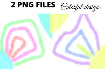 Preview of Colorful watercolor shapes background