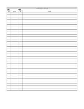 Colorguard Count Sheet by Band Director Things | TPT