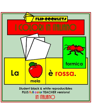 Preview of Colori (Color Flip Booklets in Italian)