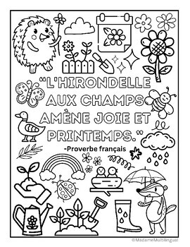 Coloriage Les Saisons | French Quotes Seasons Coloring Pages | TPT