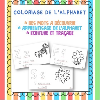 Coloriage alphabet français by Maman In Dubai | TPT