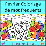 Coloriage de mot fréquents Février / French Color by Sight
