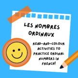 Colorie les smileys - Ordinal Number Worksheets FRENCH - Les nombres ordinaux