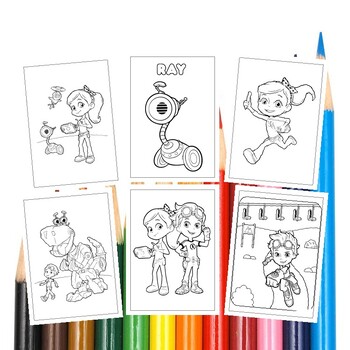 Coloring Adventures Await: Rusty Rivets Printable Coloring Pages for Kids