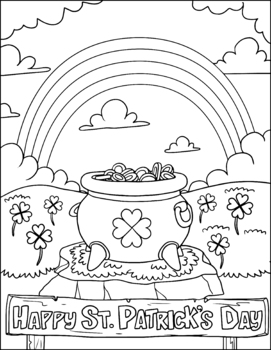 Preview of St. Patricks Day coloring page