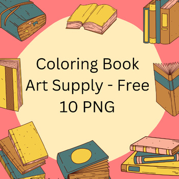 Preview of Coloring Book Art Supply - Free 10 PNG