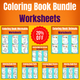 Coloring Book Bundle: Printable Worksheets For Kids.