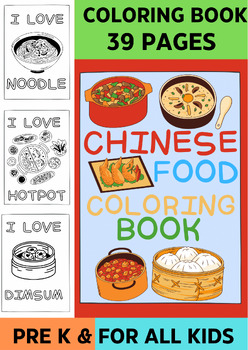 Preview of Coloring Book Chinese Food