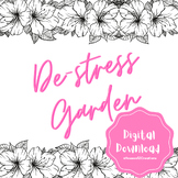 Coloring Book - De-Stress Garden - Digital Download 20 pages