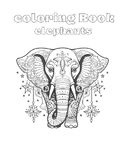 Coloring Book Elephants