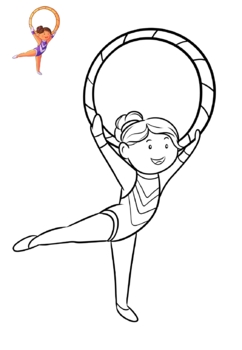 Coloring Book Gymnastic Kids by Felixes Design | TPT