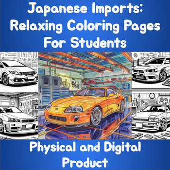 Preview of Coloring Book Pages | Japanese Imports | 50+ Pages | Relaxing | Mental Wellness