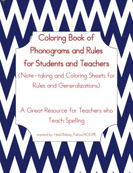 Preview of Coloring Book of Phonograms and Rules - Orton-Gillingham -