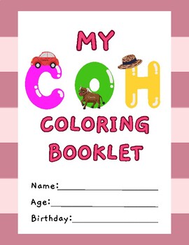 Preview of "Alphabet Adventures" Coloring Booklet printable for kids Pdf