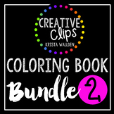 Coloring Books: Bundle 2 {Made by Creative Clips Clipart}