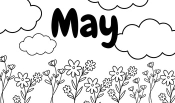 Coloring Calendar Set by Boujie Clueless Teacher | TPT