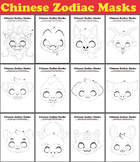 Coloring Chinese Zodiac Mask | the Year of Dragon | Face M