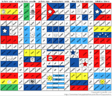 Verb Conjugation Coloring & Spanish Speaking Country Flags