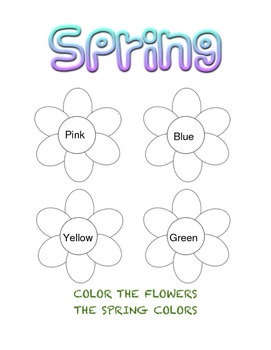 Preview of Coloring Flowers