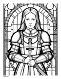 Coloring Joan of Arc / Maid of Orleans Christian Iconograp