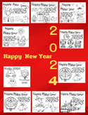 Coloring New year 2024