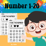 Coloring Numbers Worksheet Kindergarten