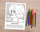 Coloring Page - Angela Davis