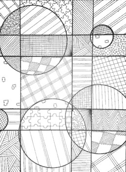 Coloring Page (Geometric Design #3) by msfitesmathclass | TPT