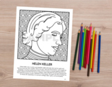 Coloring Page - Helen Keller