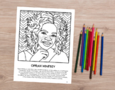 Coloring Page - Oprah Winfrey