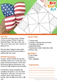 Coloring Page STEAM American Flag Cootie Catcher  - Flag D
