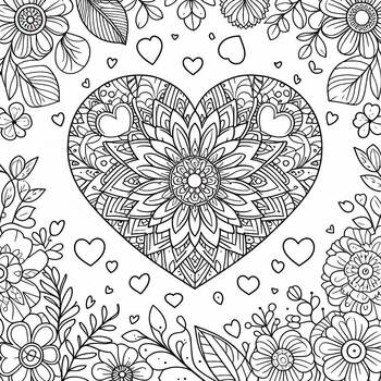 Preview of Coloring Page: “You call it madness, but I call it love.”