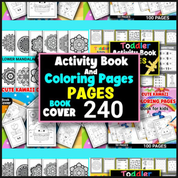 Preview of Coloring Page and Activity Book for Kids | 1st Grade Bundle