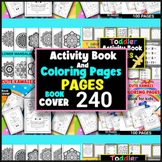 Coloring Page and Activity Book for Kids | 1st Grade Bundle