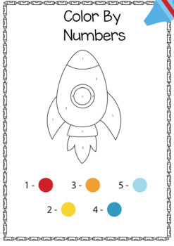 coloring page by number activities for kids coloring skills pdf worksheets