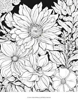 Preview of Coloring Page for Tweens, Teens and Adults